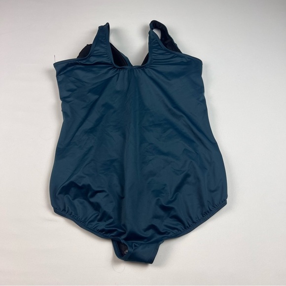 NWOT Miraclesuit Teal Crossover One Piece - Picture 10 of 13